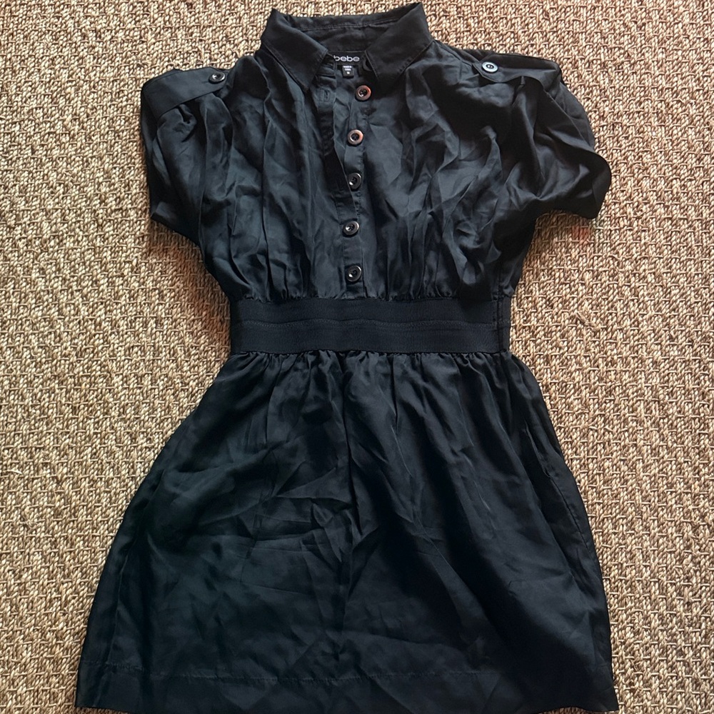 Bebe silk black Mini Dress